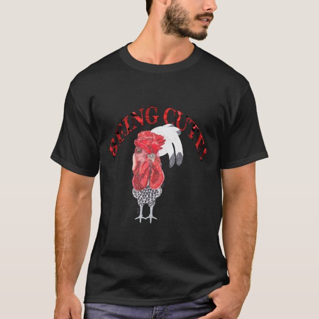 CAMISETA HAMBURG CHICKEN BEING CUTE (Frente)