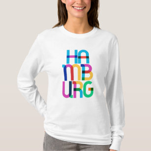 Camiseta Hamburg Germany Pop Art Letters