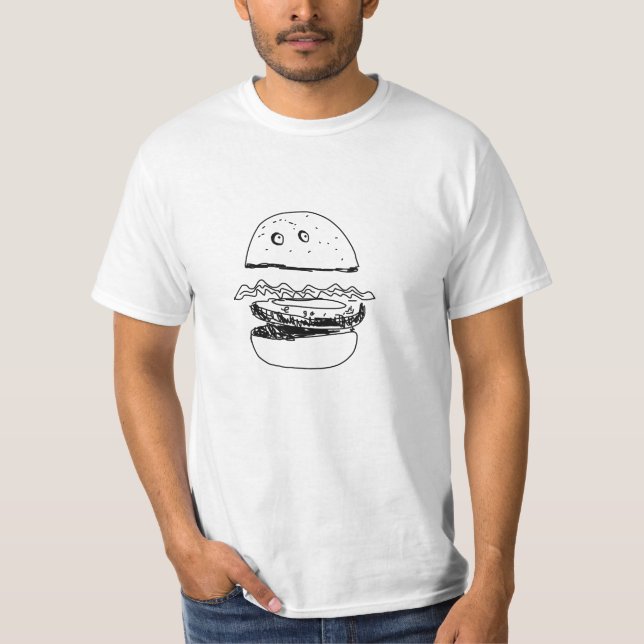 Camiseta Hamburger, a Camiseta-Tee (Frente)