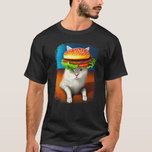 Camiseta Hamburger Cat Catburger Burger Purr Meow Cat 4