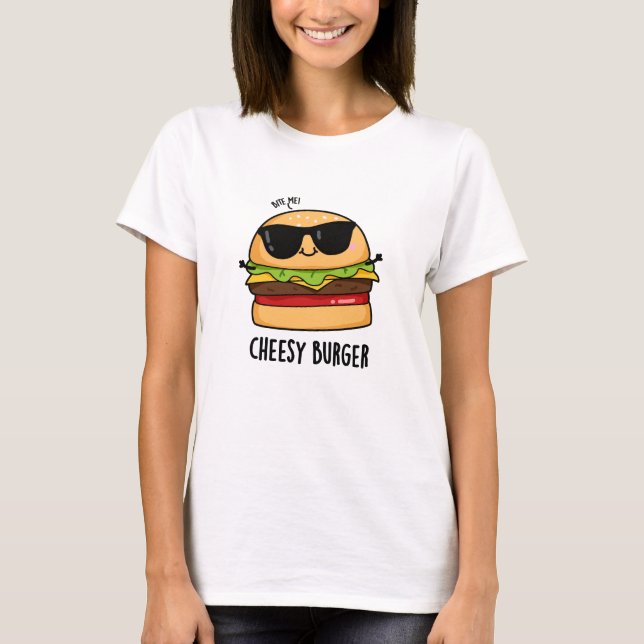 Camiseta Hamburger Cativante Piadas de Comida  (Frente)