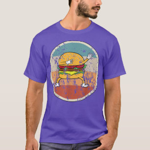 Camiseta Hamburger Cheeseburger Burger Vintage Retro T-Shir