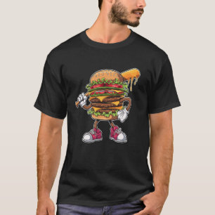 Camiseta Hamburger Cheeseburger Foodie Fast Comida Gift