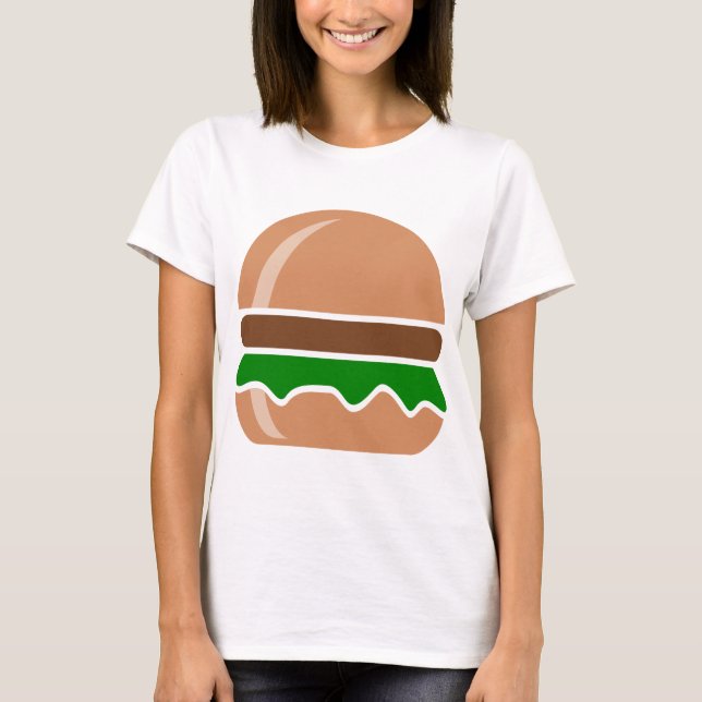 Camiseta Hamburger comida rápida um sanduíche (Frente)
