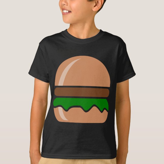Camiseta Hamburger comida rápida um sanduíche (Frente)