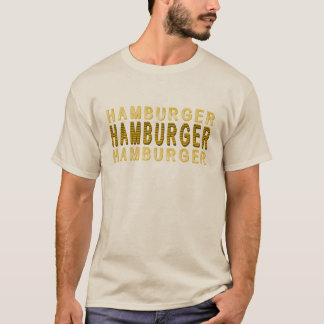 Camiseta Hamburger da tipografia