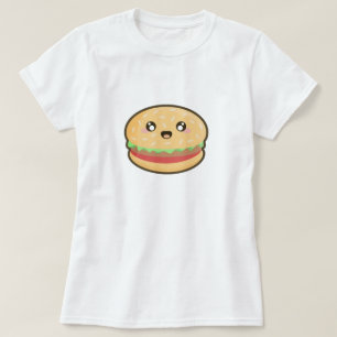 Camiseta Hamburger de Kawaii