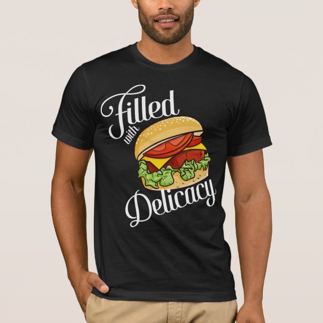 Camiseta Hamburger Delicacy T-Shirt (Frente)