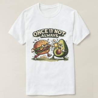 Camiseta Hamburger Divertido vs Abacate