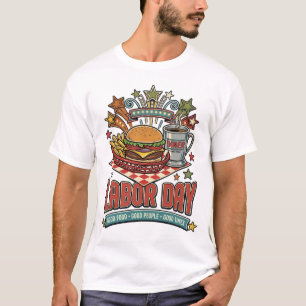 Camiseta Hamburger e Café do Dia do Trabalhador no Diner Vi