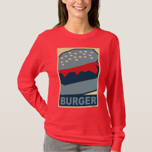 Camiseta Hamburger em Arte Azul