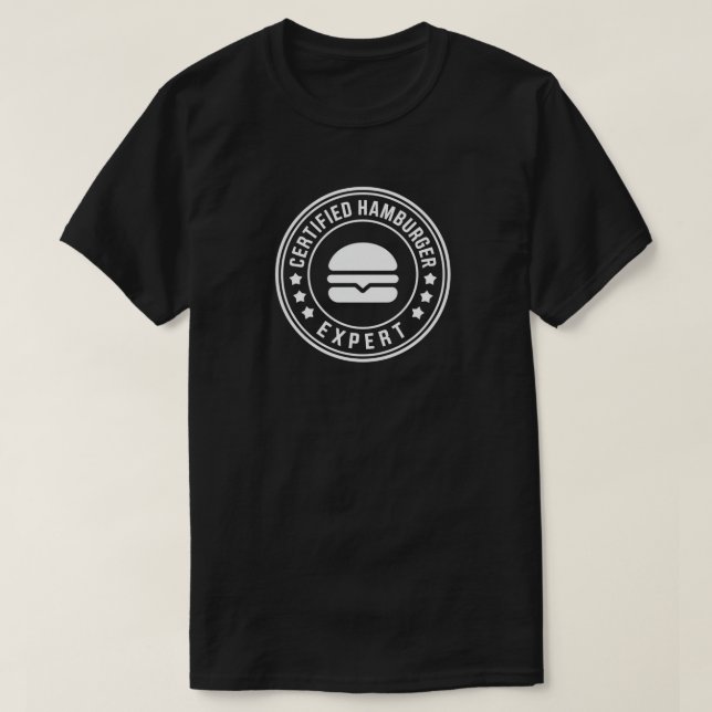 Camiseta Hamburger Expert Hamburgers Burgers T-Shirt (Frente do Design)