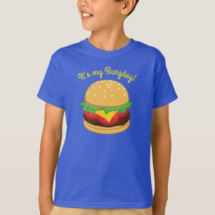 Camiseta Hamburger Festa de aniversário Burger Burgday T-S