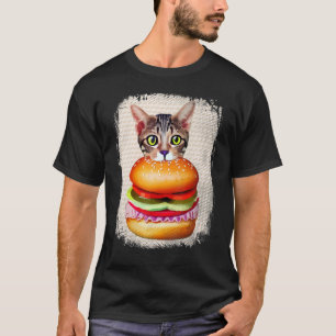 Camiseta Hamburger Gato Catburger Hambúrguer Ronronar Miau