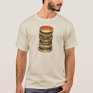 Camiseta Hamburger grande, colorido