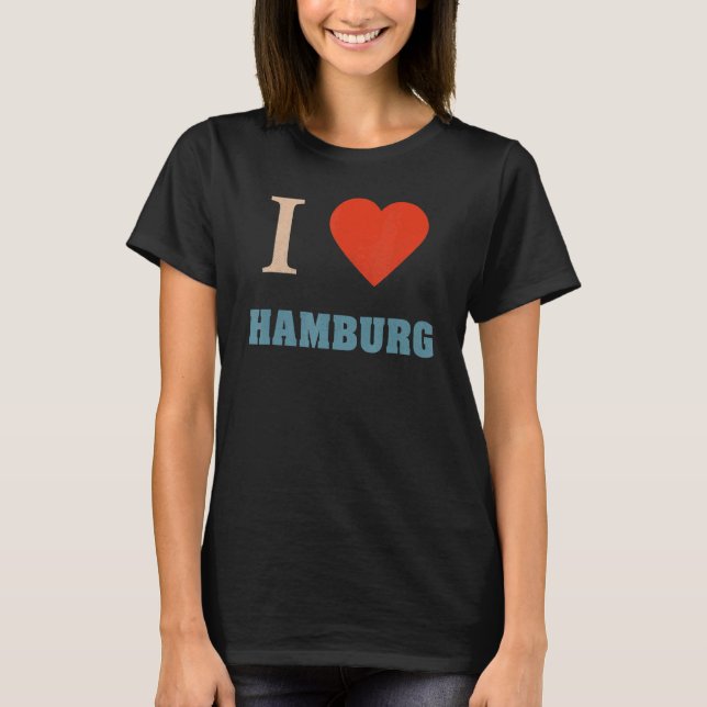Camiseta Hamburger Norte Alemanha Harbour Low Germ (Frente)