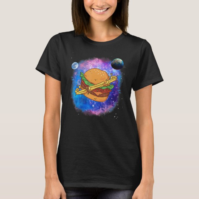 Camiseta Hamburger Planet Galaxy Burger (Frente)
