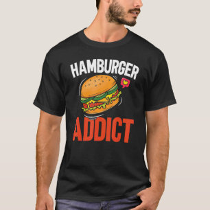 Camiseta Hamburger Viciado em Burger Comer Comida Foodie
