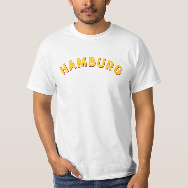 Camiseta Hamburgo, Alemanha Vintage Arch (Frente)