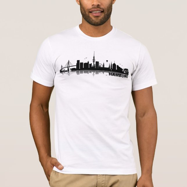 Camiseta Hamburgo Skyline alpargata (Frente)