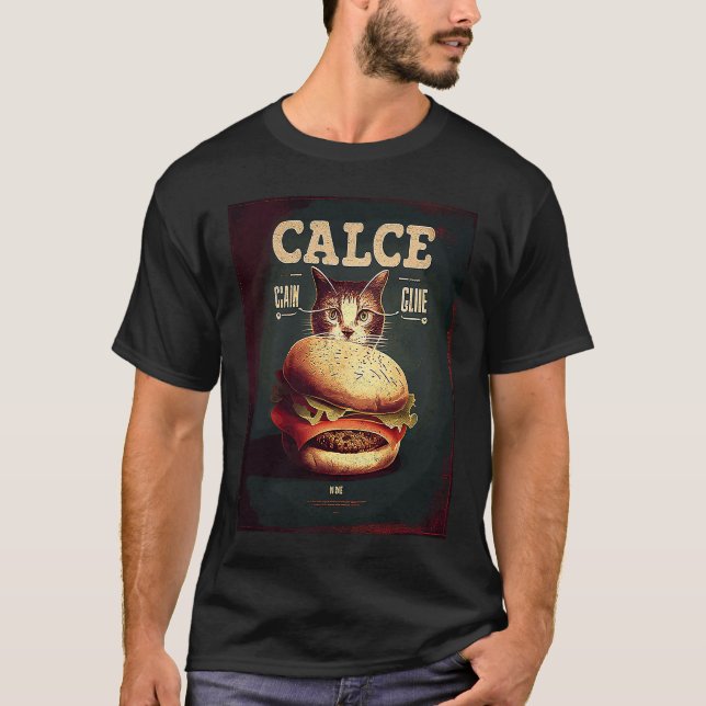Camiseta Hambúrguer de Café Gato (Frente)