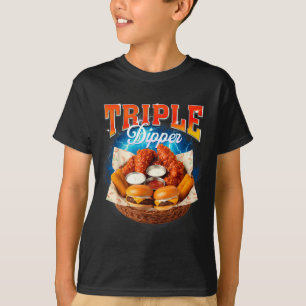 Camiseta Hambúrguer de Fast Food Nugget de Frango Foodie Tr