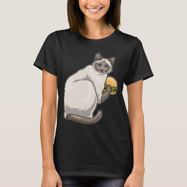 Camiseta Hambúrguer de Queijo Siames (Frente)
