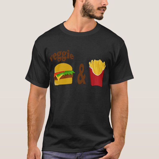 Camiseta Hamburguer e fritadas do vegetariano (Frente)