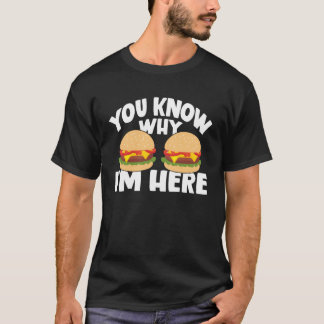 Camiseta Hambúrguer Você Sabe Por Que Estou Aqui Manga Long