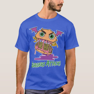 Camiseta Hambúrgueres Ataque I Hambúrguer Zumbi Comida Kawa