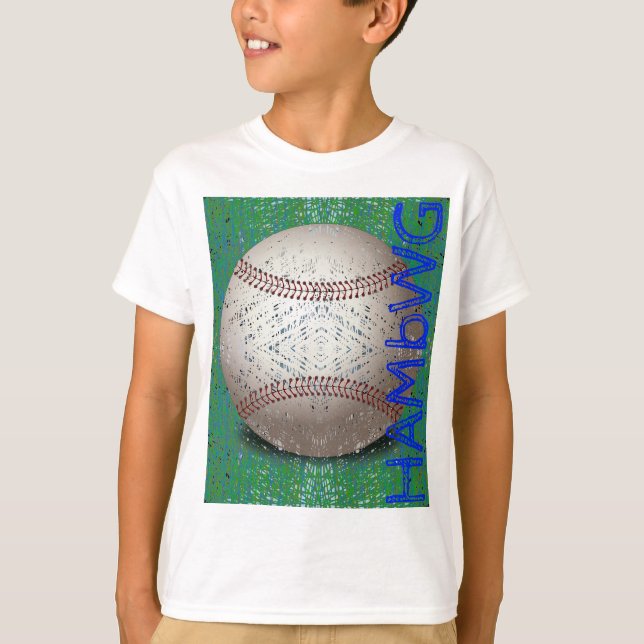 Camiseta HAMbWG - Camisa-T para crianças - Baseball (Frente)