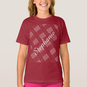 Camiseta HAMbWG - Nome de fundo de Xadrez T-Shirt