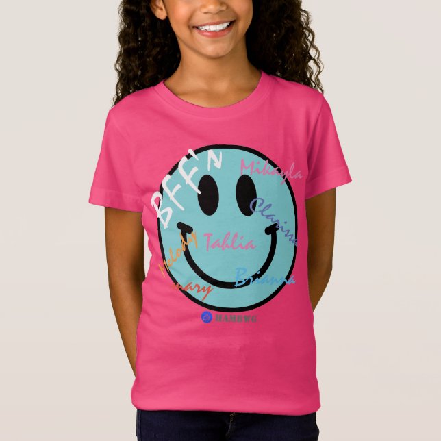 Camiseta HAMbWG - T-Shirts - BFF AquaSmiley Emoji (Frente)