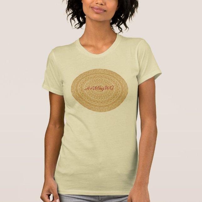 Camiseta HAMbyWG - Círculo Boho das Mulheres em Vermelho -  (Frente)