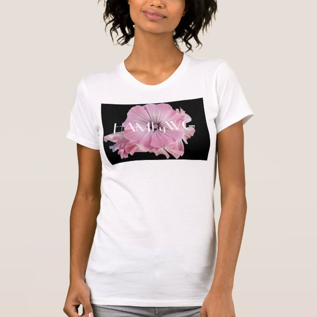 Camiseta HAMbyWG Flor Rosa Pálido (Frente)