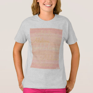 Camiseta HAMbyWG - Peach Wash com Nome de Repetição