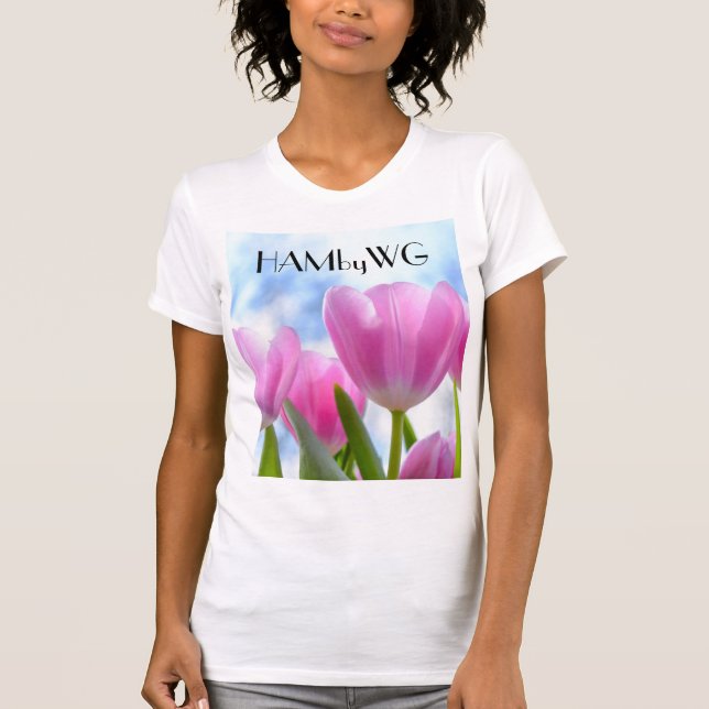 Camiseta HAMbyWG - Tulipas Rosa (Frente)