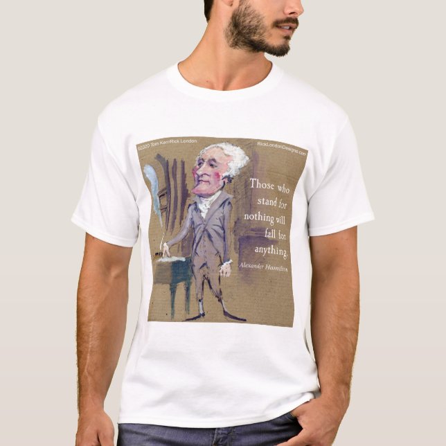 Camiseta Hamilton Cai Por Qualquer Coisa (Trabalho de arte) (Frente)