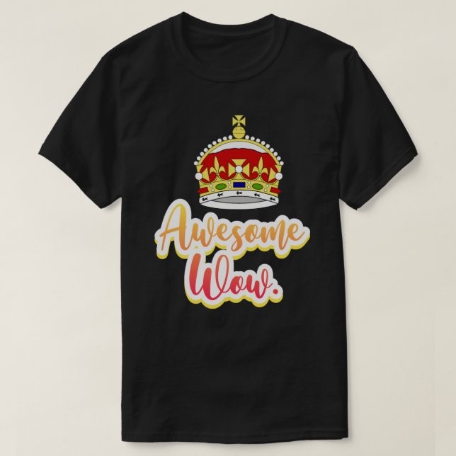 Camiseta Hamilton king george incrível que diz o autocolant (Frente do Design)