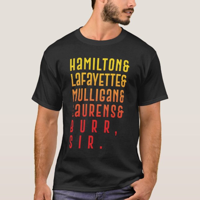 Camiseta Hamilton Laurens_ Lafayette_ Mulligan (Frente)