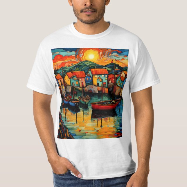 Camiseta Hamlet à beira-mar (Frente)