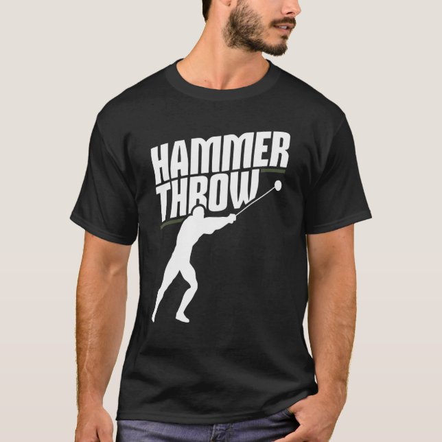 Camiseta Hammer Jogando Lança Lançador Aurético de Campo de (Frente)