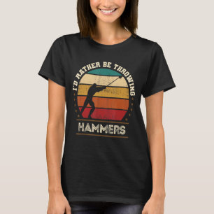 Camiseta Hammer Jogando Lança Lançador Aurético de Campo de