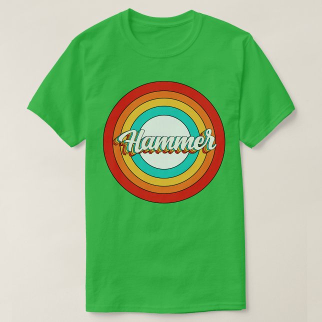 Camiseta Hammer Name Shirt Vintage Hammer Circle (Frente do Design)
