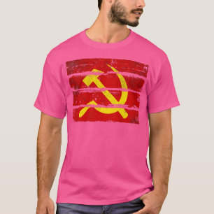 Camiseta Hammer Sickle União Soviética Comunismo1