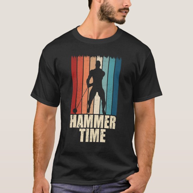 Camiseta Hammer Time Throwing Throw Thrower Track Field App (Frente)