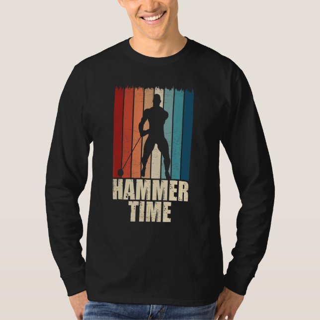 Camiseta Hammer Time Throwing Throw Thrower Track Field App (Frente)