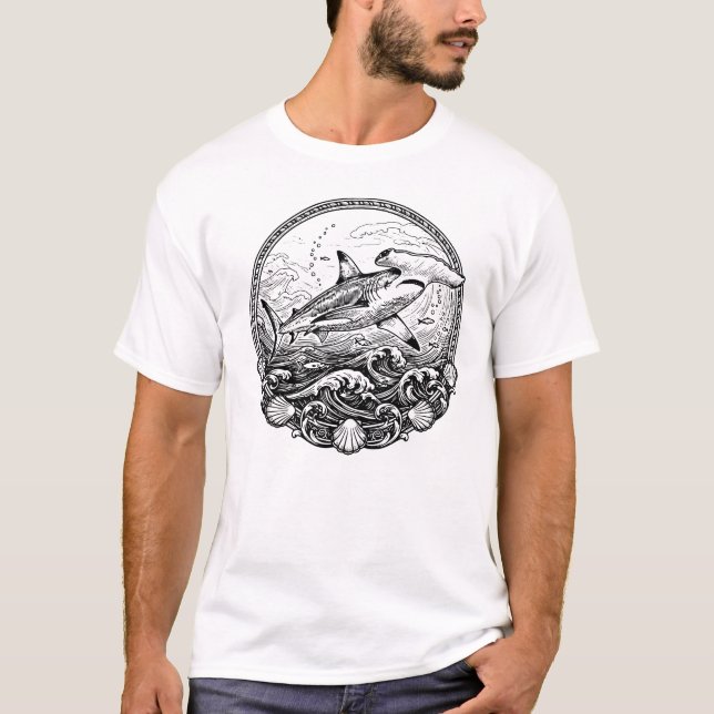 Camiseta hammerhead shark (Frente)