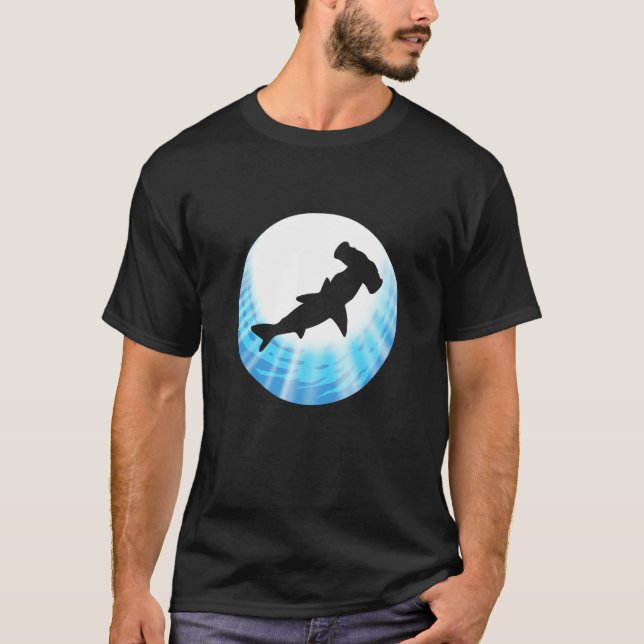 Camiseta Hammerhead Shark Blue Animal Person (Frente)