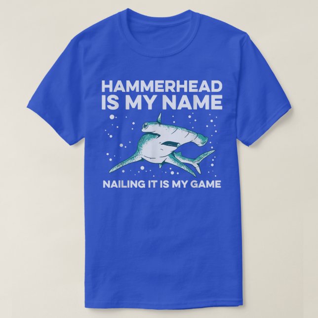 Camiseta Hammerhead Shark Diving Design For A Hammerhead Sh (Frente do Design)